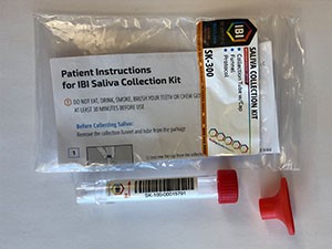 Saliva collection: neat (with funnel)