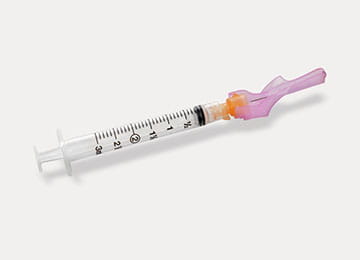Image of a needle for IM/IV medication administration